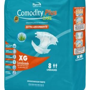 PAÑAL ADULTO COMODITY PLUS 8 UND TALLA XG