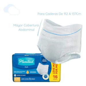 PAÑAL PANTS ADULTO PLENITUD PLUS 16UND TALLA G/XG