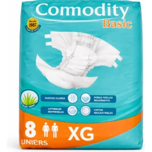 PAÑAL ADULTO COMODITY BASIC 8 UND TALLA XG